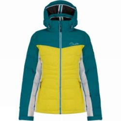 Dare 2 b Womens Illation Ski Jacket Neon Spring / Enamel Blue